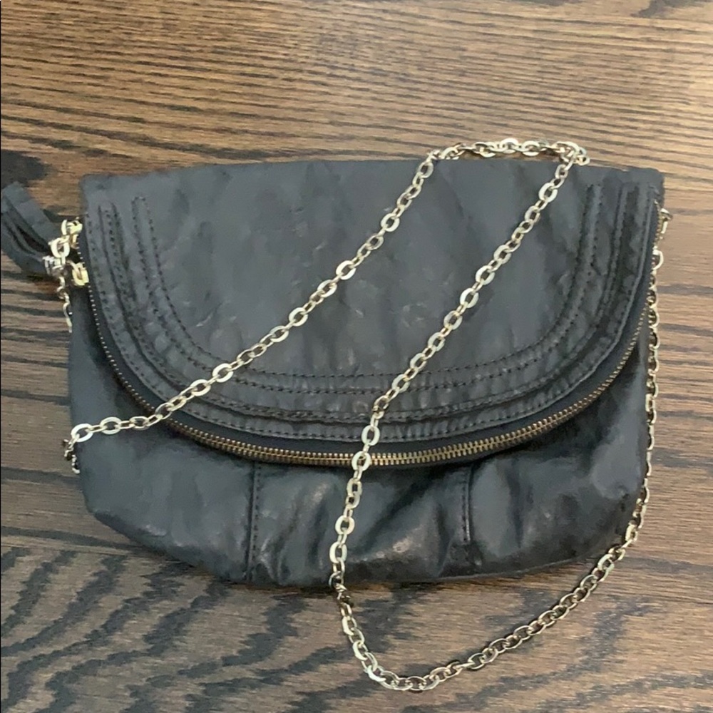 Navy / gray crossbody bag